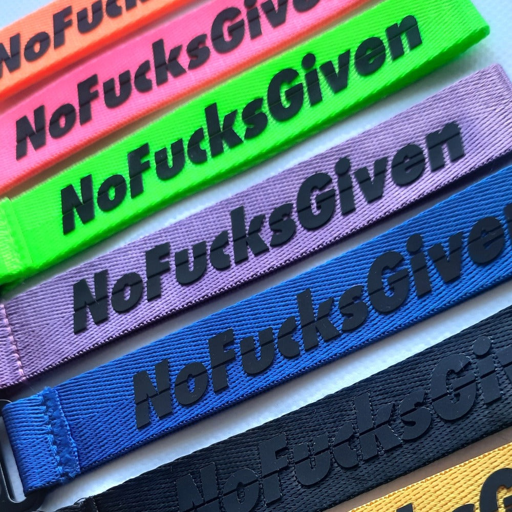 No Fucks Given Keytag Keyring