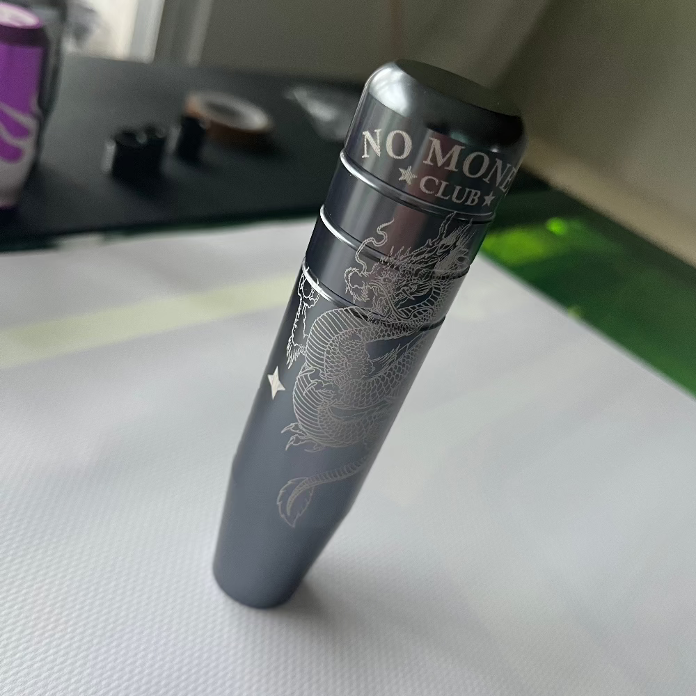 Engraved no money club with dragon aluminium billet gear knob shifter