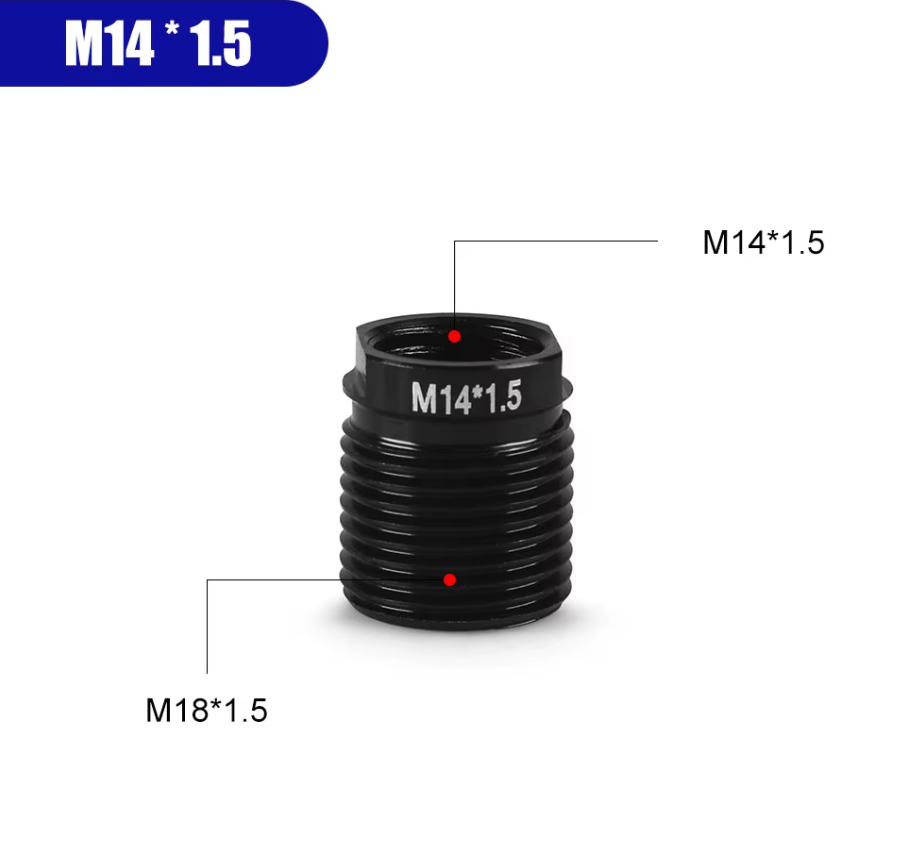 Aluminium gear knob thread adapters M14 x 1.5