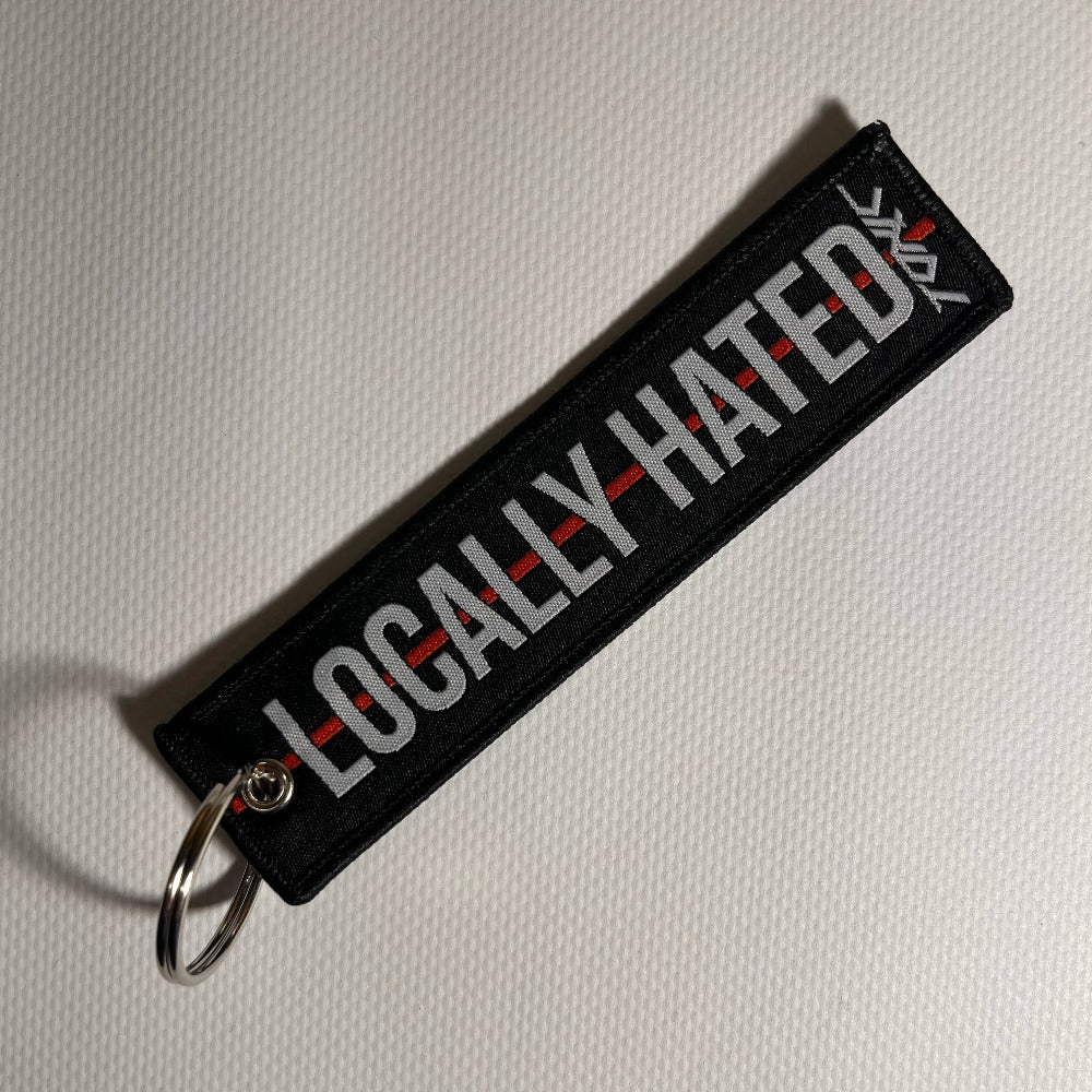 LOCALLY HATED key tag, keyring key accesories