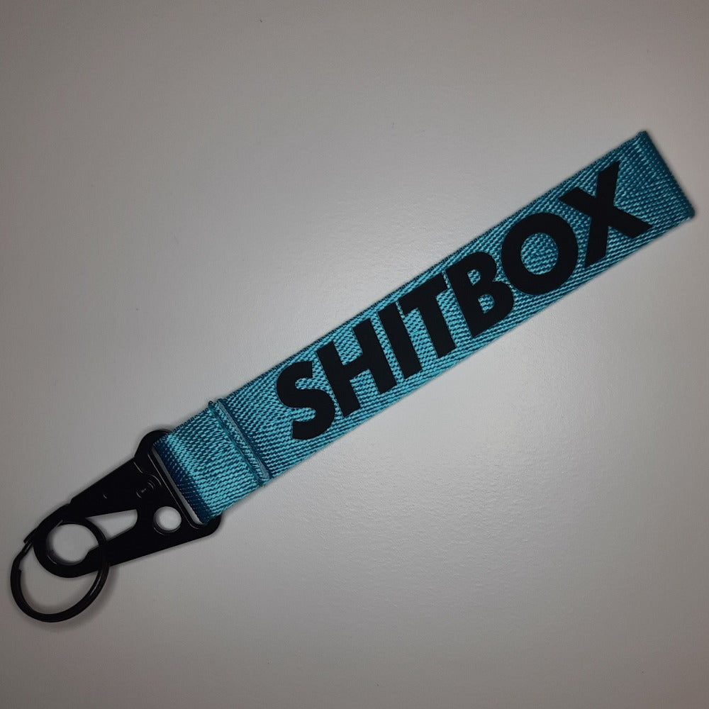 SHITBOX Keytag Keyring blue