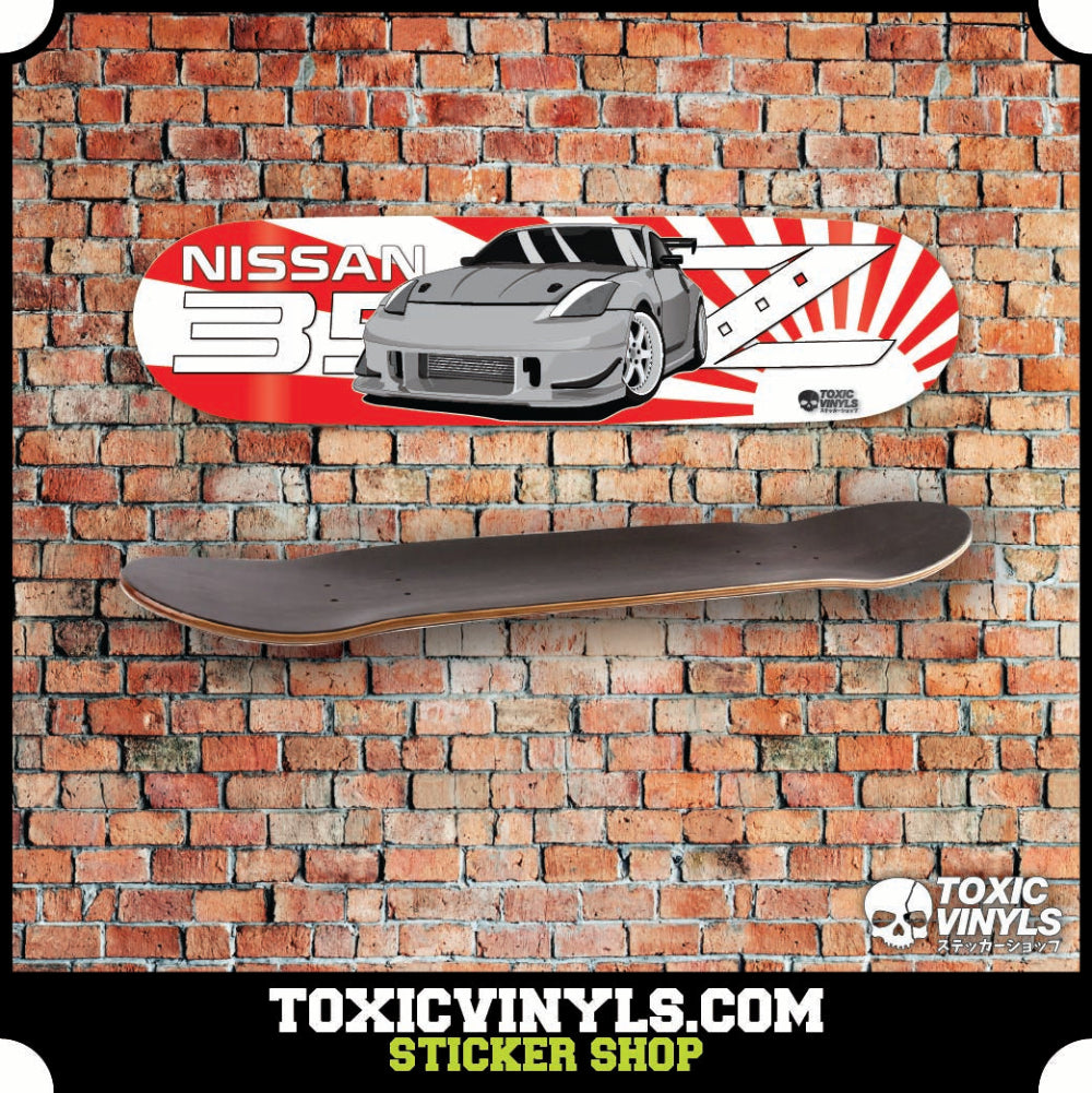 nISSAN 350Z SKATE WALL ART JDM CAR SKATE DESK