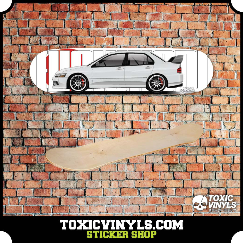 Mitsubishi Evo 9 jdm Skate deck wall art