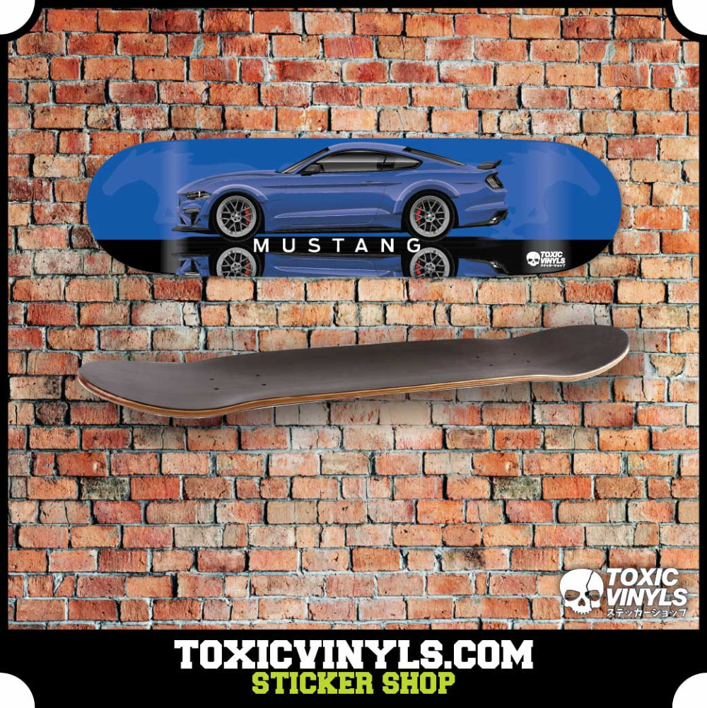 Ford Mustang RTR Skate deck wall art Blue