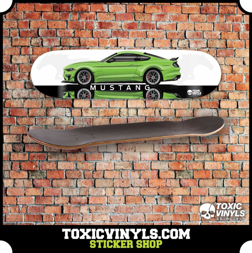 Ford Mustang RTR Skate deck wall art  green