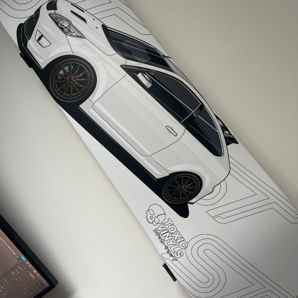 Horizontal skate deck wall mounts