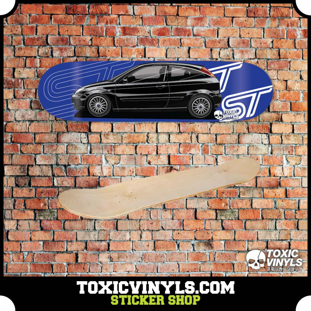Ford Focus ST170 MK1 skate deck wall art black
