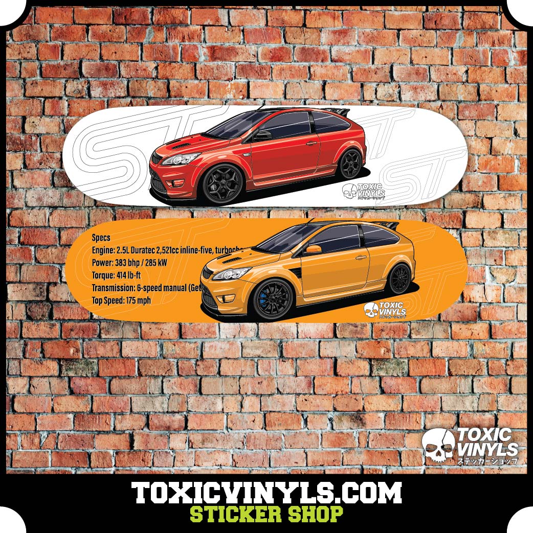 Ford Focus ST mk2 Skate Deck Wall Art