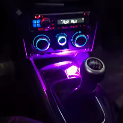 Car USB LED Night Light purple