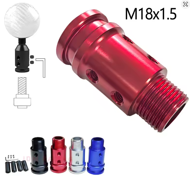 Aluminium No Thread Gear Knob Gear Shift Adapter