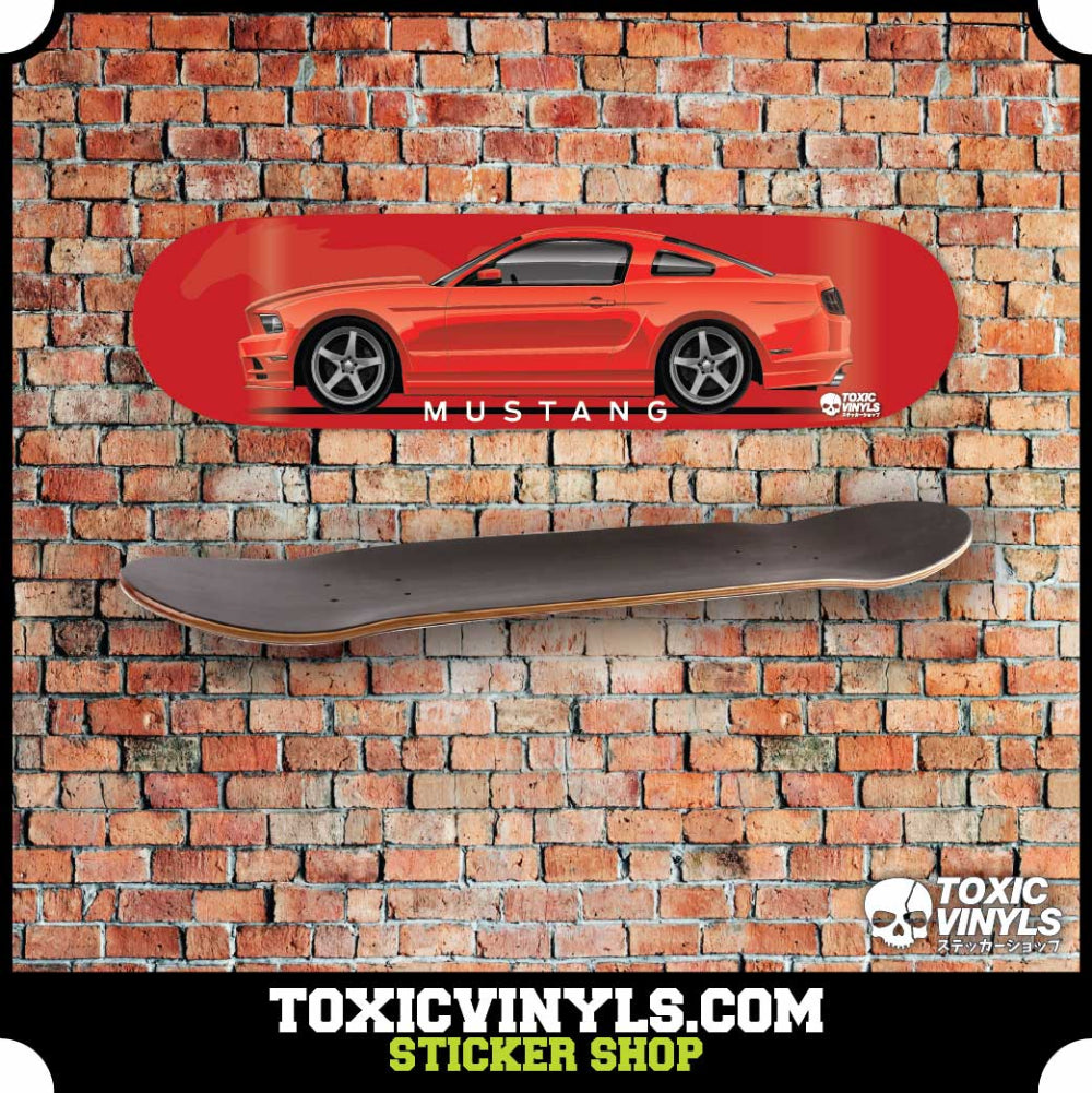 Ford Mustang GT skate deck wall art