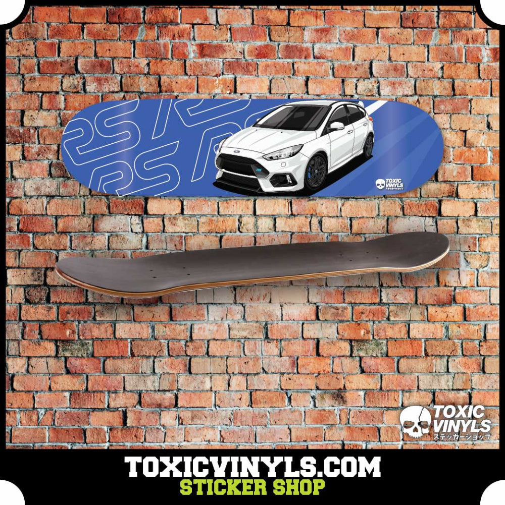 Ford Focus MK3 Skate deck wall art white