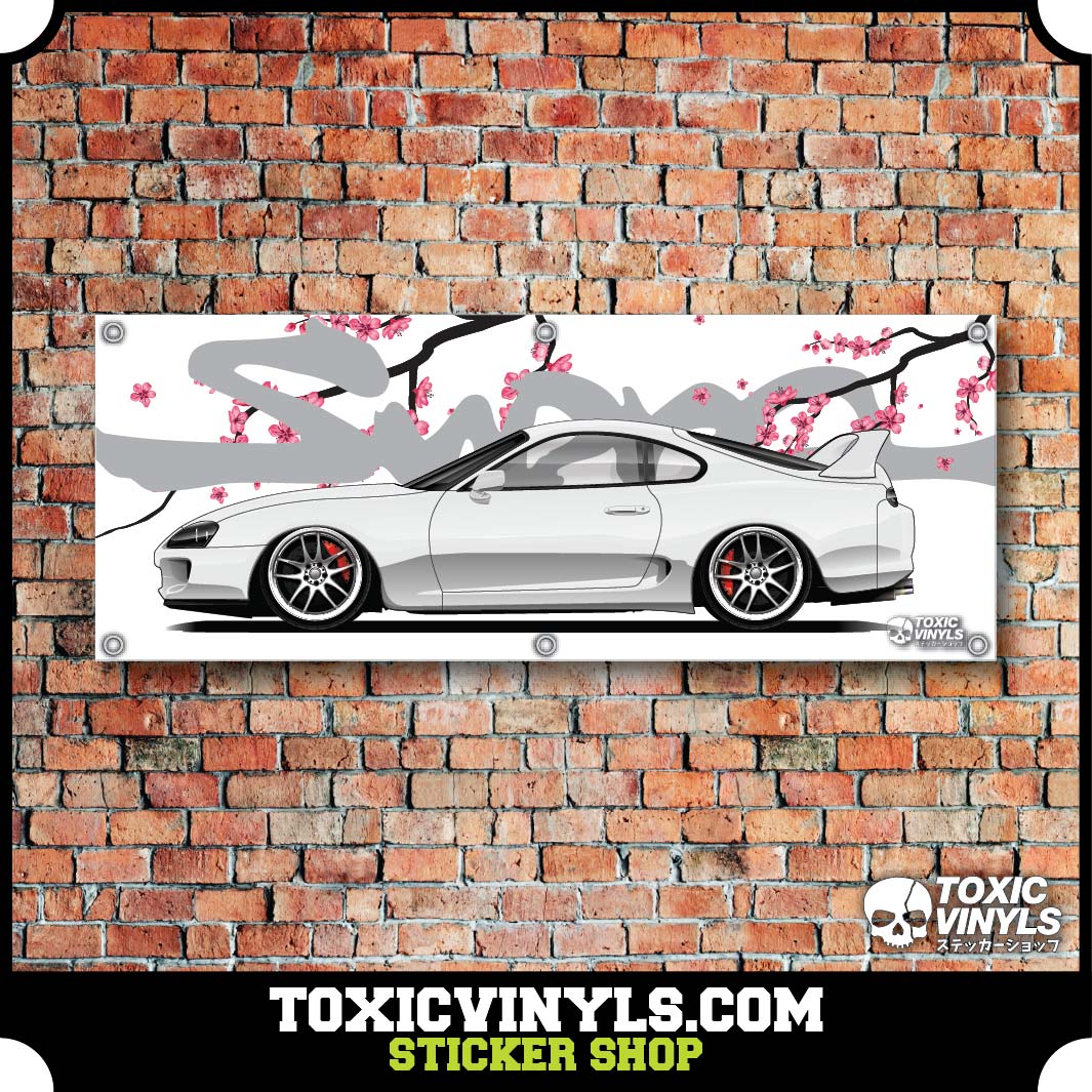 Toyota supra JDM workshop banner