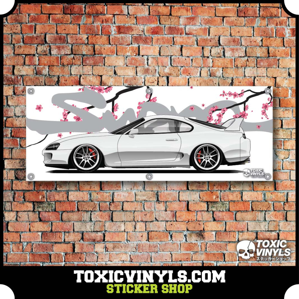 JDM Workshop Banner TOYOTA SUPRA MK4