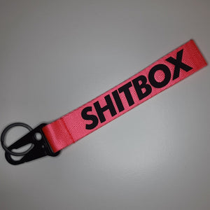 SHITBOX Keytag Keyring Fluorescent Pink