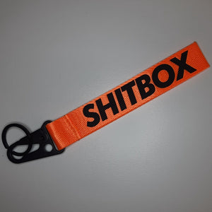 SHITBOX Keytag Keyring Fluorescent Orange