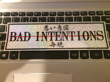 BAD INTENTIONS Sparkle Slap Sticker