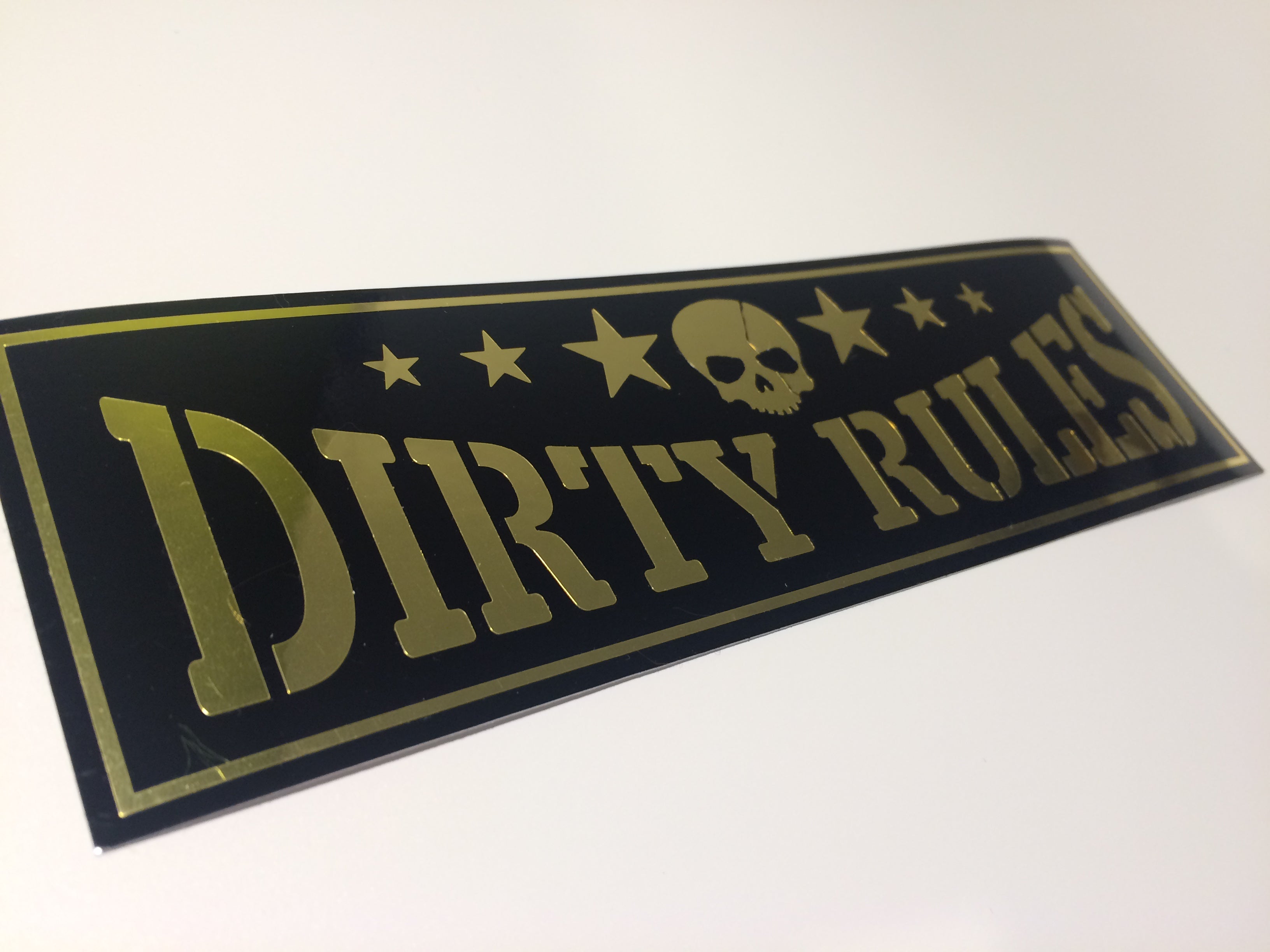 Dirty Rules Layered Slap Sticker