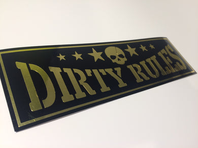 Dirty Rules Layered Slap Sticker