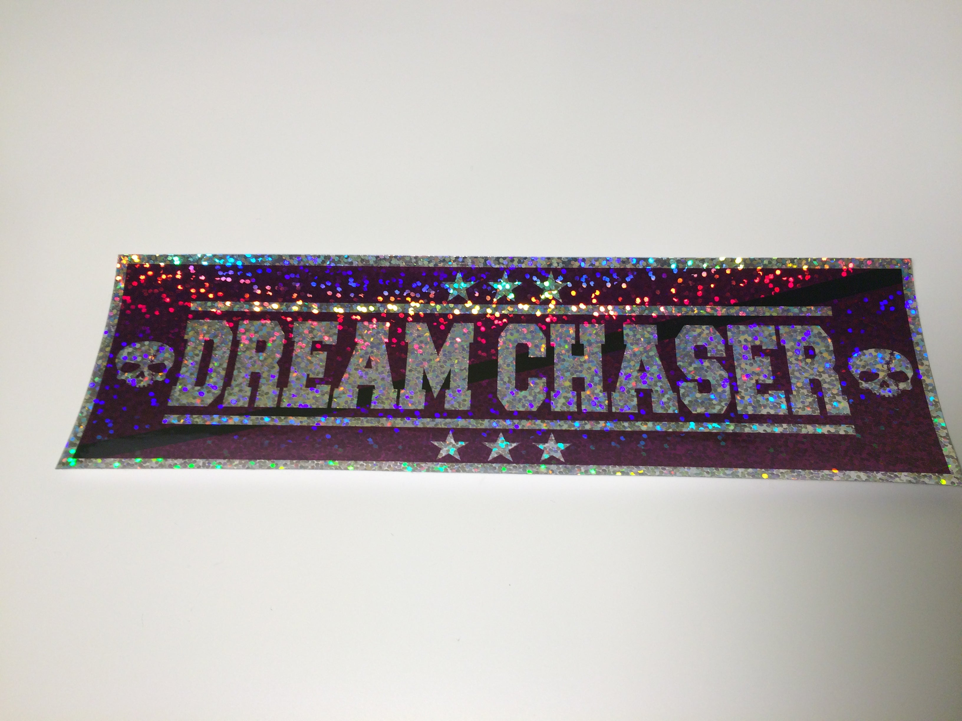 Dream Chaser Purple on Sparkle Slap Sticker