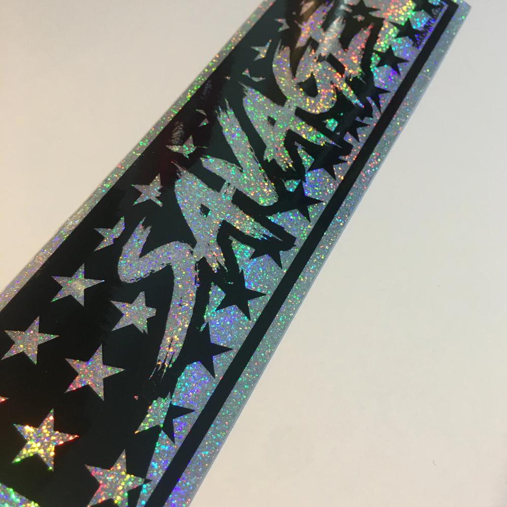 Savage sparkle silver slap sticker by toxicvinyls.com