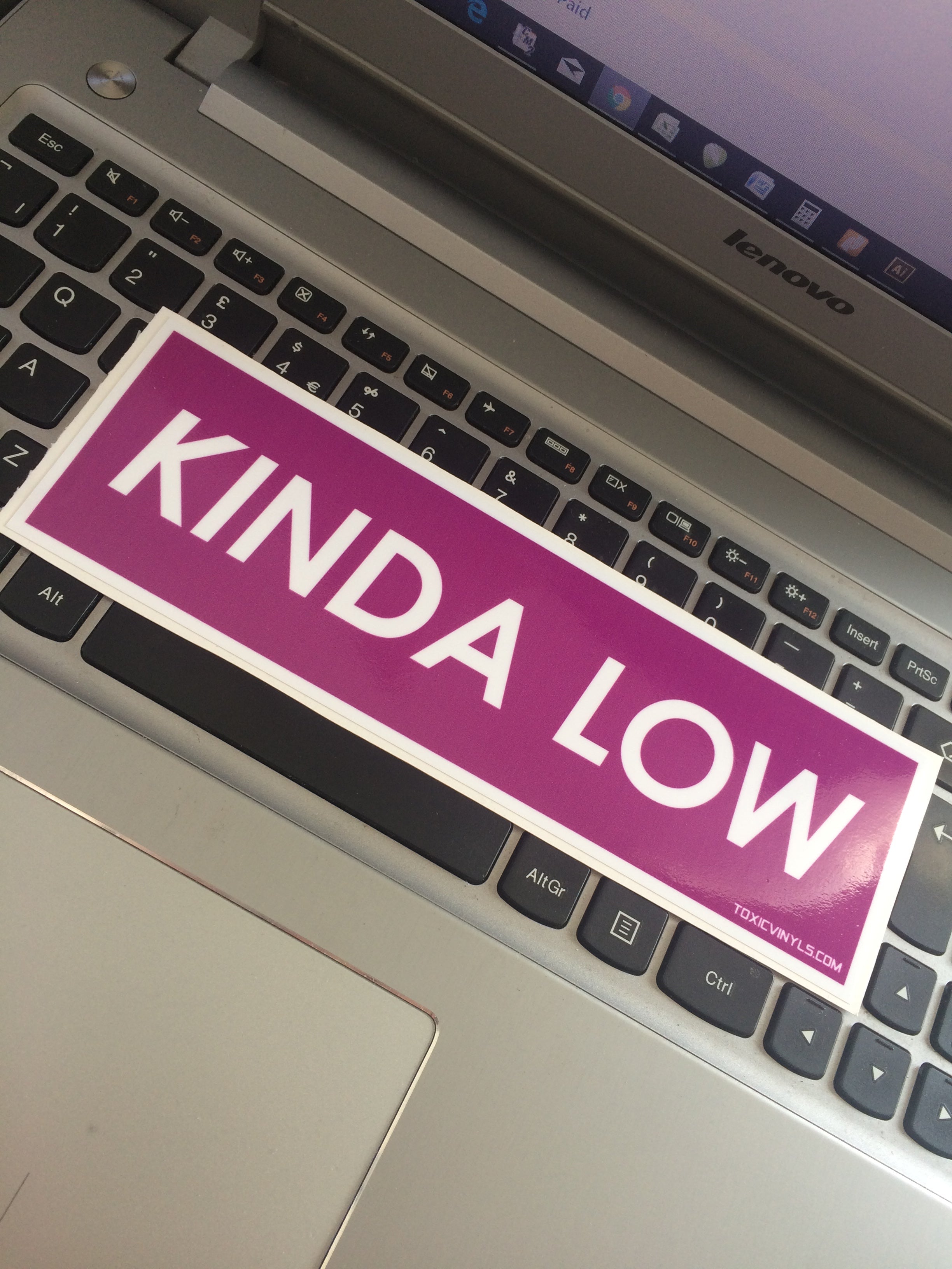 Kinda Low Slap Sticker