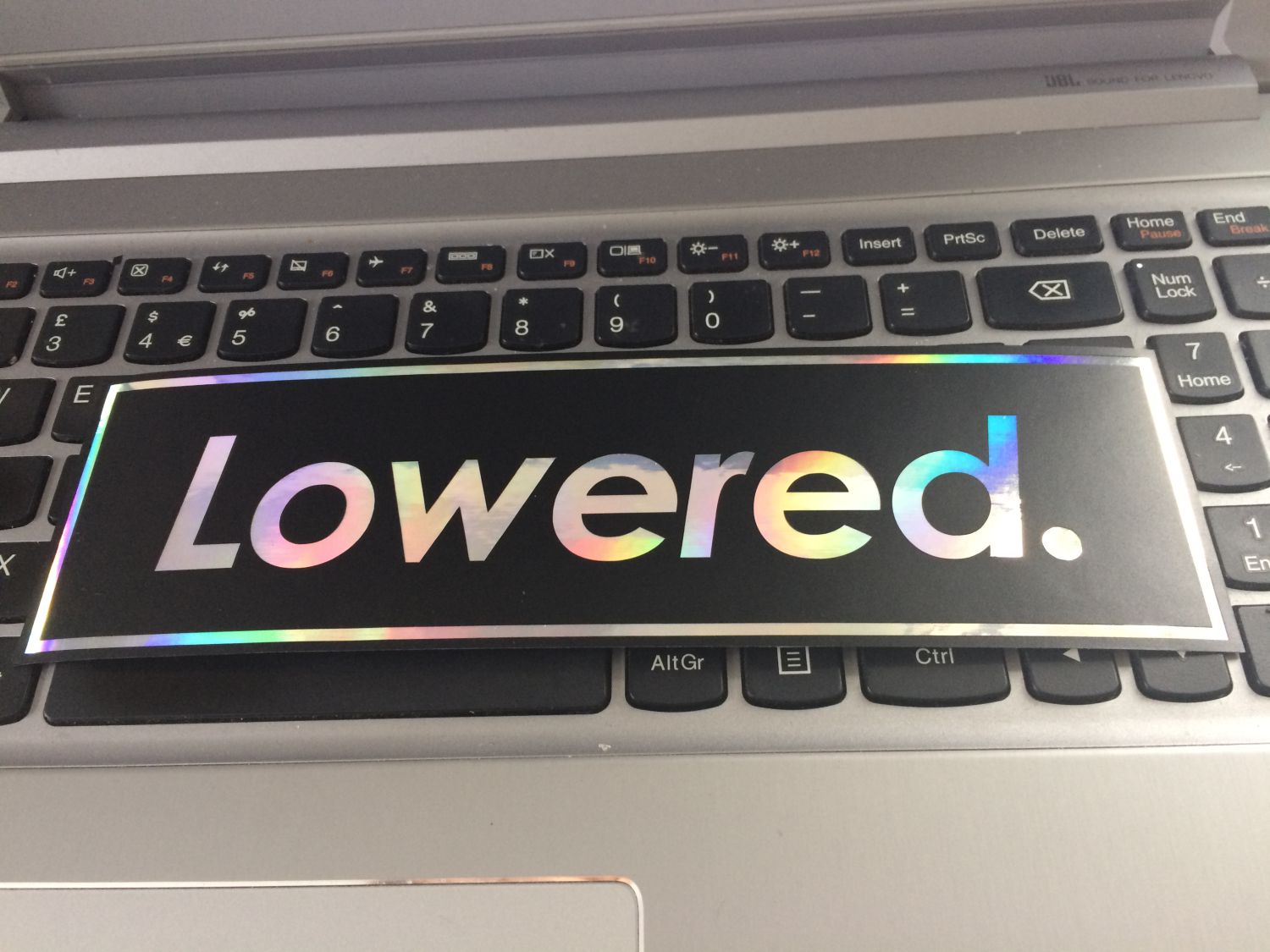 Lowered Layered  Slap Sticker