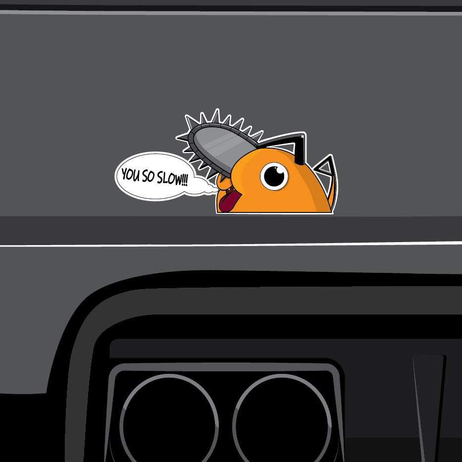 Pochita chainsaw dog peeker jdm sticker