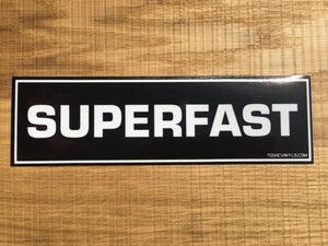 SUPERFAST Drift Slap Sticker