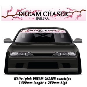 DREAM CHASER sunstripe windscreen banner vinyl sticker