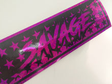 SAVAGE Pink Sparkle Slap Sticker
