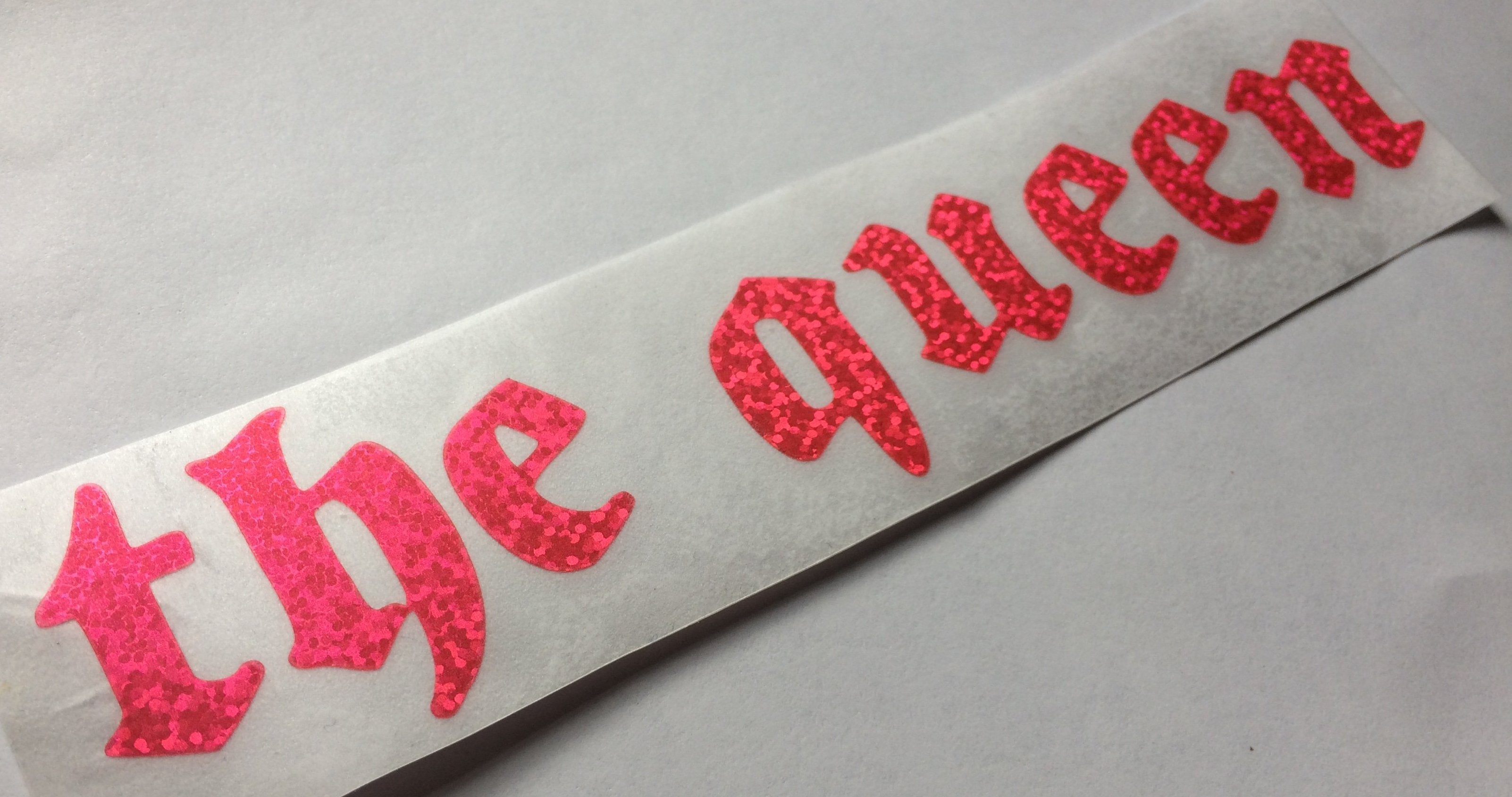 THE QUEEN die cut vinyl sticker