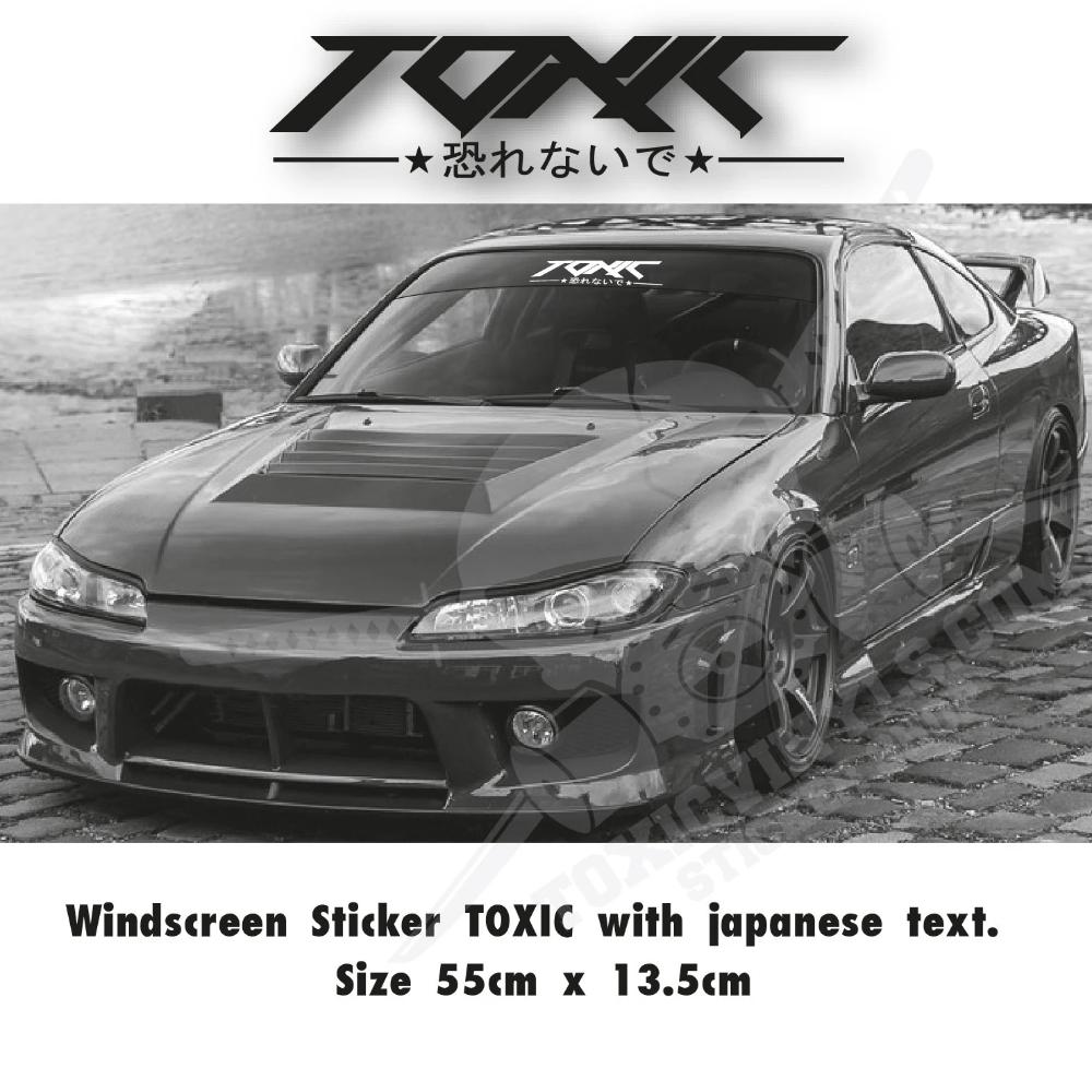 TOXIC japan  large windscreen vinyl sticker
